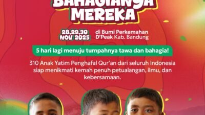 5 Hari Menuju Jamboree Yatim Penghafal Qur’an Nasional Season 8