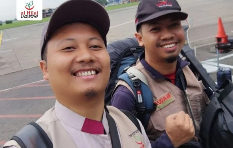 Laziswaf Pesantren Al Hilal Bersama Lembaga Kemanusiaan Bergerak ke Sumatera Salurkan Bantuan Bencana